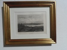 Orig.(ca. 1850) Stahlstich Rostock Mecklenburg-Vorpommern