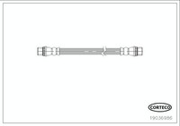 Corteco 19036986 Bremsschlauch Hinten