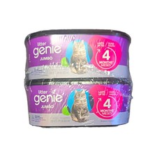 Litter Genie Jumbo Refill Bags, 2-Pack, 56 ft of 2 Count Pack 1 , 2-Pack