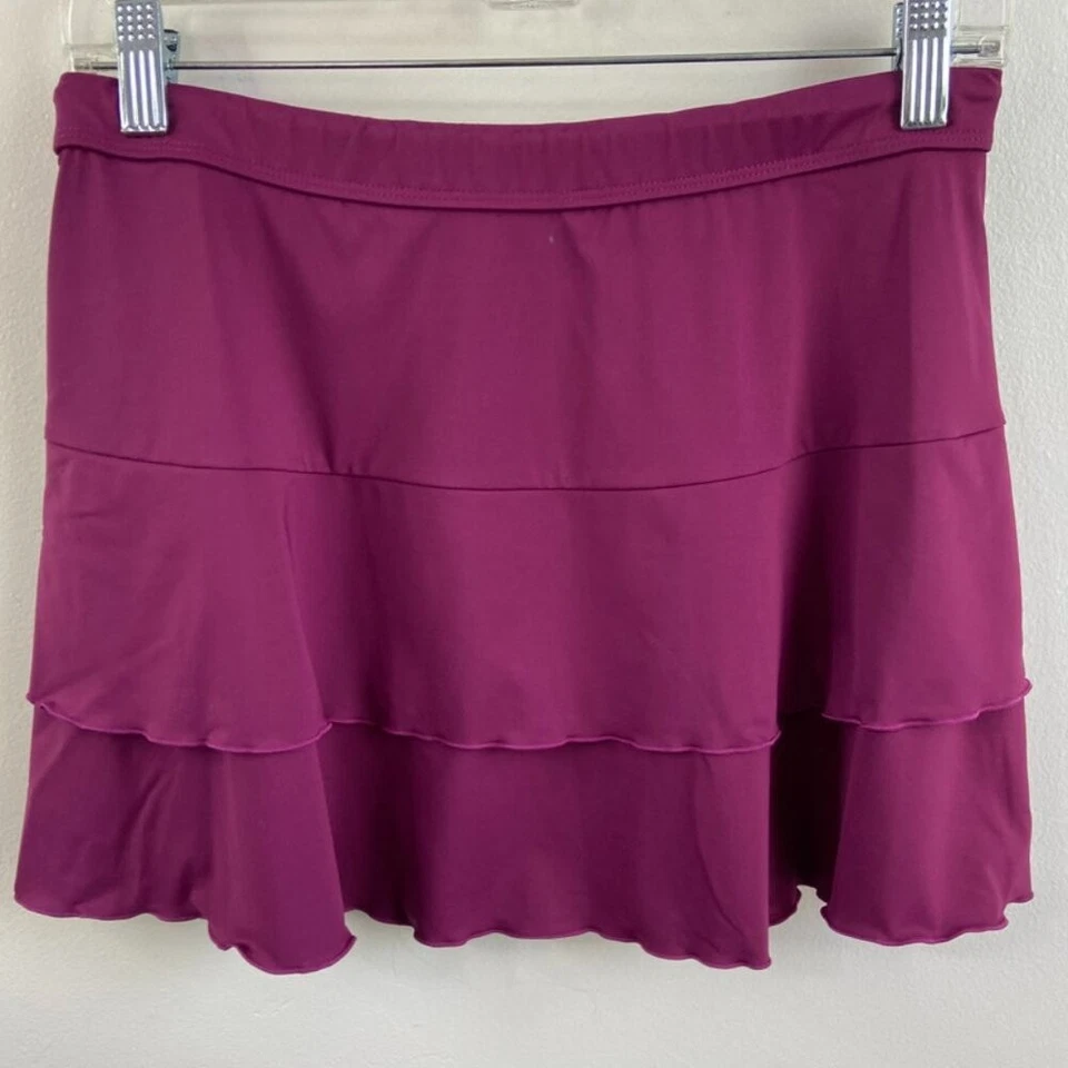 Athleta Berry Purple Flirt Swim Cover-Up Skirt - Image 2 of 4