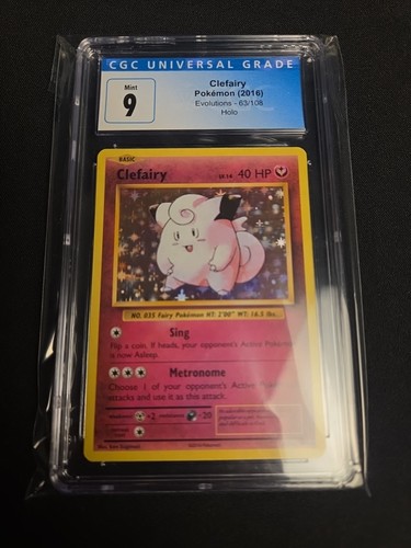 Clefairy graded CGC 9 for sale on eBay