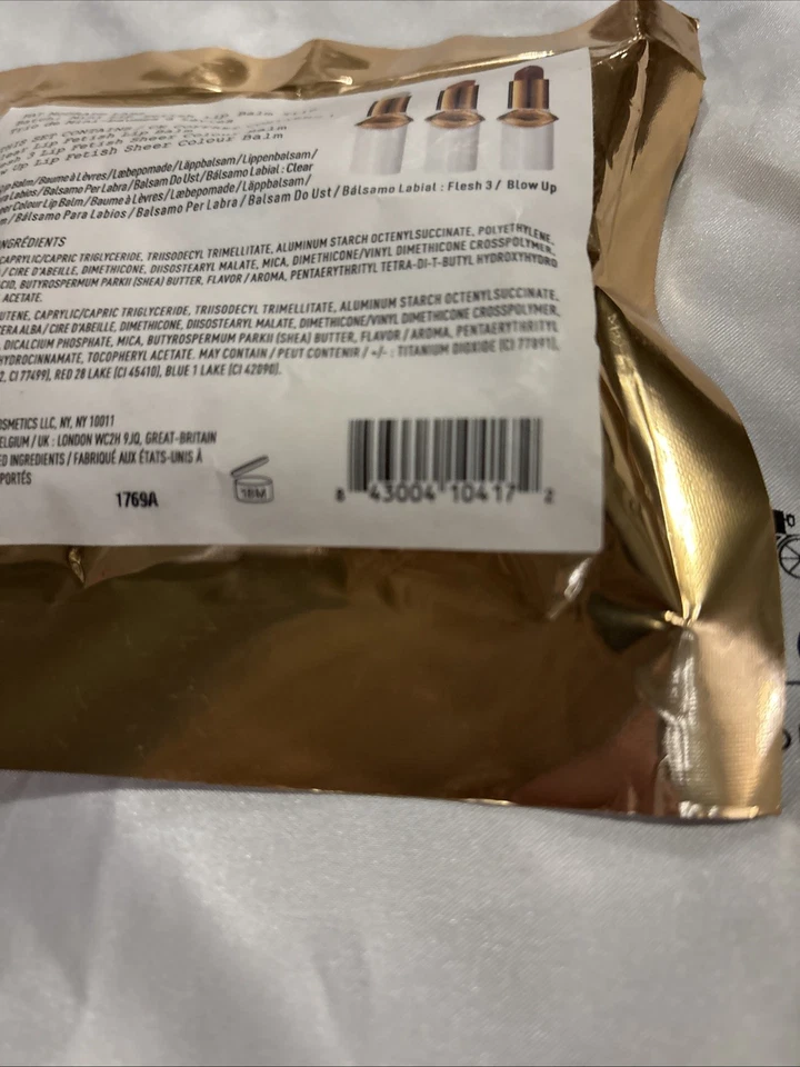 Pat McGrath Labs Mini Lip Fetish Lip Balm Trio NIB 3 Shades Free Makeup Bag Too - Image 3 of 4