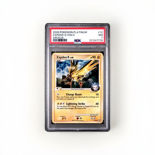 Pokemon 2009 Arceus Zapdos G 12/99 Holo Rare PSA 7 SP English