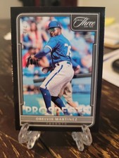 2022 Panini Three and Two Prospects Orelvis Martinez Black 7/8 Toronto Blue Jays