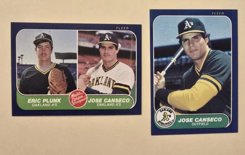 1986 Fleer 649, U20 Jose Canseco Rookie