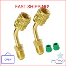 Volisau 2 Pcs R410a Adapter,5/16 SAE Female to 1/4 Male Quick Coupler