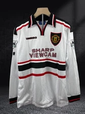 Beckham #7 - Manchester United 1998-1999 Retro Away Long Sleeve Jersey