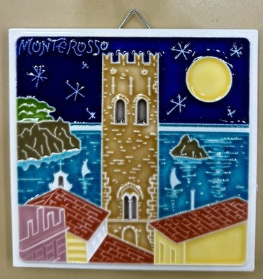 Vietri Ceramics 4x4   Monterosso Tile Made/painted by hand in Italy