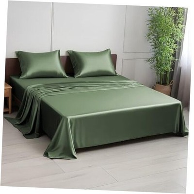  Premium 100% Viscose Derived from Bamboo Size Sheet Set - King Avocado Green