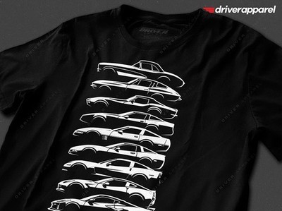Chevy Corvette Shirts & Hoodies Evolution History