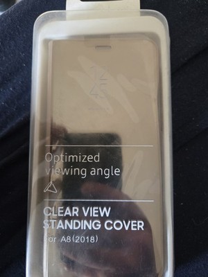 Clear View  Samsung Standard Cover For  Galaxy S8+  Gold
