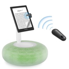 Magnetic Kindle Holder with Page Turner, Cozy Pillow Kindle Stand for Reading...