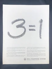 Magazine Ad* - 1962 - AT&T / Bell System - 3=1