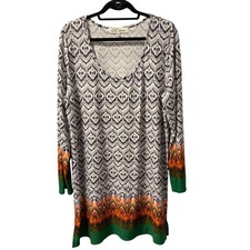 GC Collection Long Sleeve Abstract Print Dress size 2X multi dress
