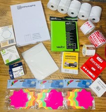 Large Office Bundle Binder Sticky Labels Fragile Blank Photo Paper Clips Stars