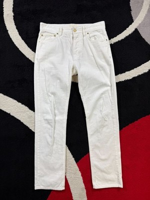 Sid Mashburn Pants Mens 30x30 White Corduroy Button Fly Cotton Casual Preppy