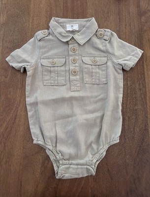 Banana Republic Baby One Piece Size 12-18 Months Khaki Easter Church Beach