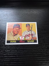 STAN MUSIAL/TRAVIS HAFNER 2007 TOPPS HERITAGE THEN AND NOW #TN8