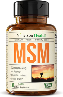 MSM 2000mg - Joint Support Supplement for Cartilage & 100 Count (Pack of 1) 