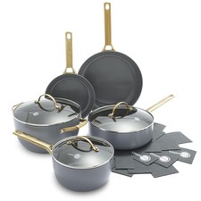 GreenPan Hard Anodized Healthy Ceramic Nonstick 8 Piece Cookware Pots and Pans