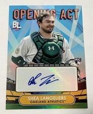Shea Langeliers 2023 Topps Big League Opening Act Rookie Auto Athletics RC