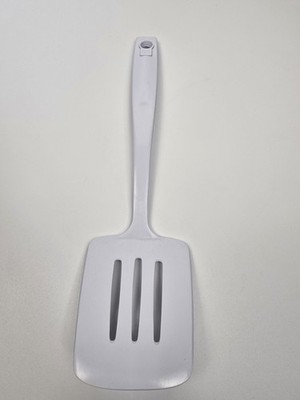 Goodcook Classic 12-inch White Melamine Slotted Spatula Cooking Turner
