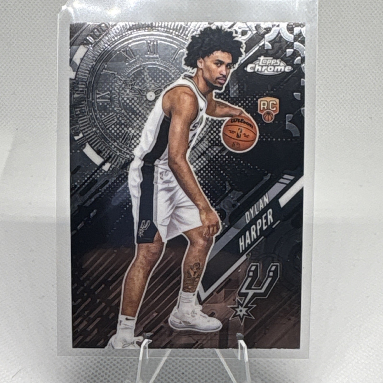 Topps 2025-26 Chrome Go Time Rookie Dylan Harper #GT-17 San Antonio Spurs