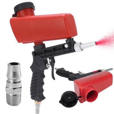 Robuste Sandstrahlpistole aus Kunststoff und Metall mit ergonomischem Griff