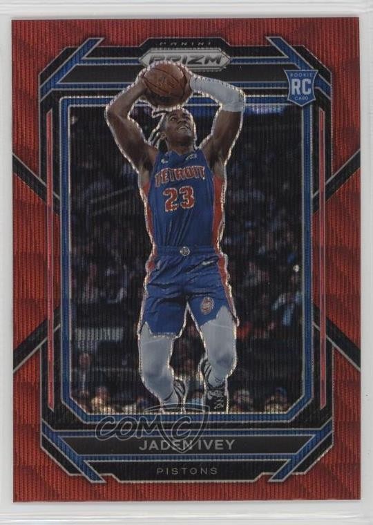 2022-23 Panini Prizm Ruby Wave Prizm Jaden Ivey #256 Rookie RC 06gz