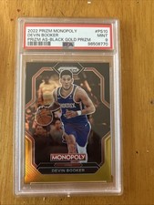 2022 Monopoly Devin Booker All Stars Black Gold Prizm/5 Psa 9 Pop 1 None Higher!