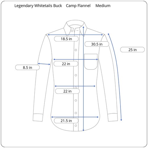 Legendäres Whitetails Buck Camp Flanellhemd rot kariert Cordbesatz Größe Medium - Bild 3 von 8