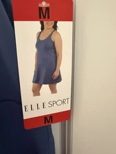 ELLE  Sport Athletic Dress w/ Built-In Shorts & Shelf Bra M/M