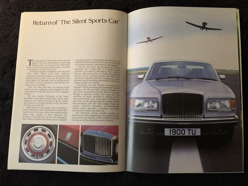 Rolls-Royce Bentley Silver Spirit Mulsanne 1981-82 Dealer Showroom Brochure OEM - Photo 8 sur 9