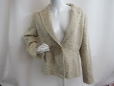 Garfield And Marks Womens Beige Blazer Jacket Size 12