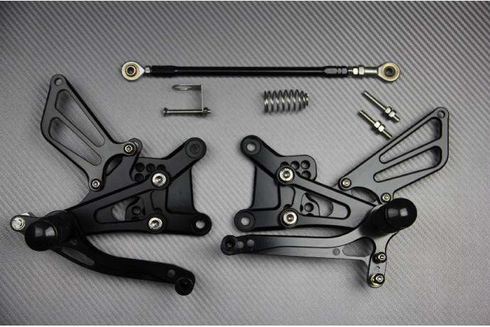 Commandes Reculées Moto pour Honda CBR 600 F F4 PC35 1999-2000 en Aluminium Noir