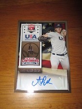 A.J. PUK AJ Florida 2015 Panini Contenders USA Autograph AUTO Oakland A's SP