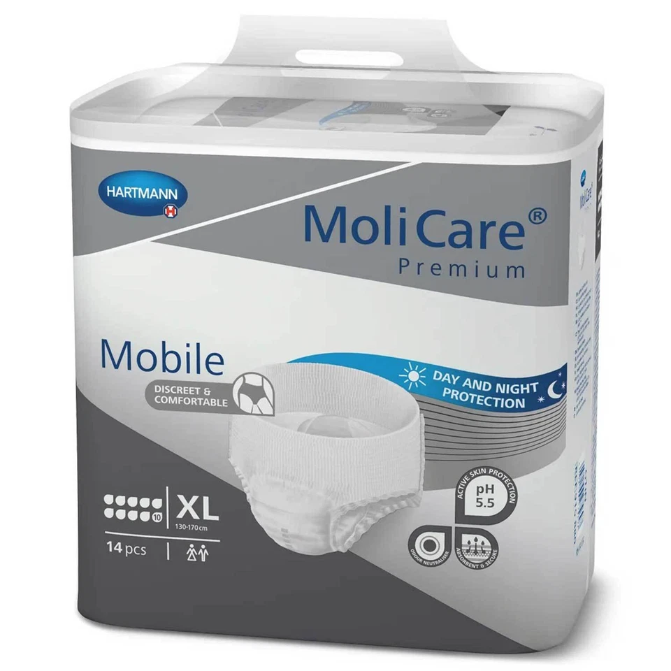 MoliCare Premium Mobile 10 Drop 14 Count Size M L XL Incontinence Pants  - Image 2 of 4