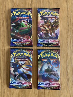 Pokmon TCG Sword & Shield Base Set Booster Pack - NEW & Factory Sealed,  Random Art