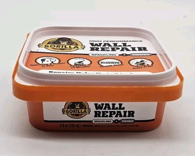 Gorilla Wall Repair Featuring Gorilla Heavy Duty Wall Repair Spackling + Primer - Image 3 of 4