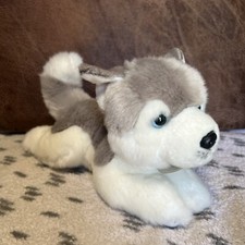 Miyoni by Aurora Siberian Husky Puppy Dog Wolf Plush 10" Stuffed Animal Doll Toy