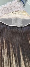 12A 22INCH PERUVIAN 13X4 STRAIGHT SILK BASE TOP FRONTAL DARK BROWN COLOR 2 90g