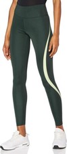 Aurique Women’s High Waisted Sports Leggings – Green Yoga/Gym Pants – Size XS