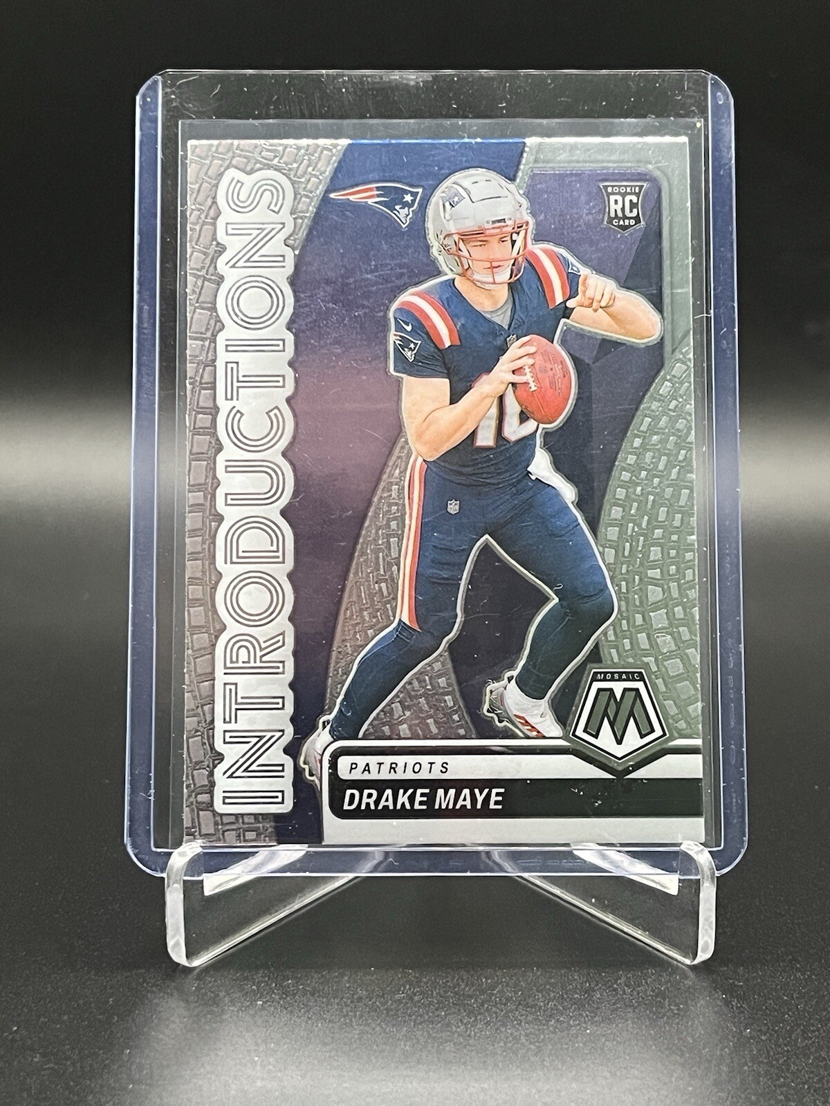2024 Panini Mosaic Drake Maye RC Rookie Mosaic Introductions #1 Patriots