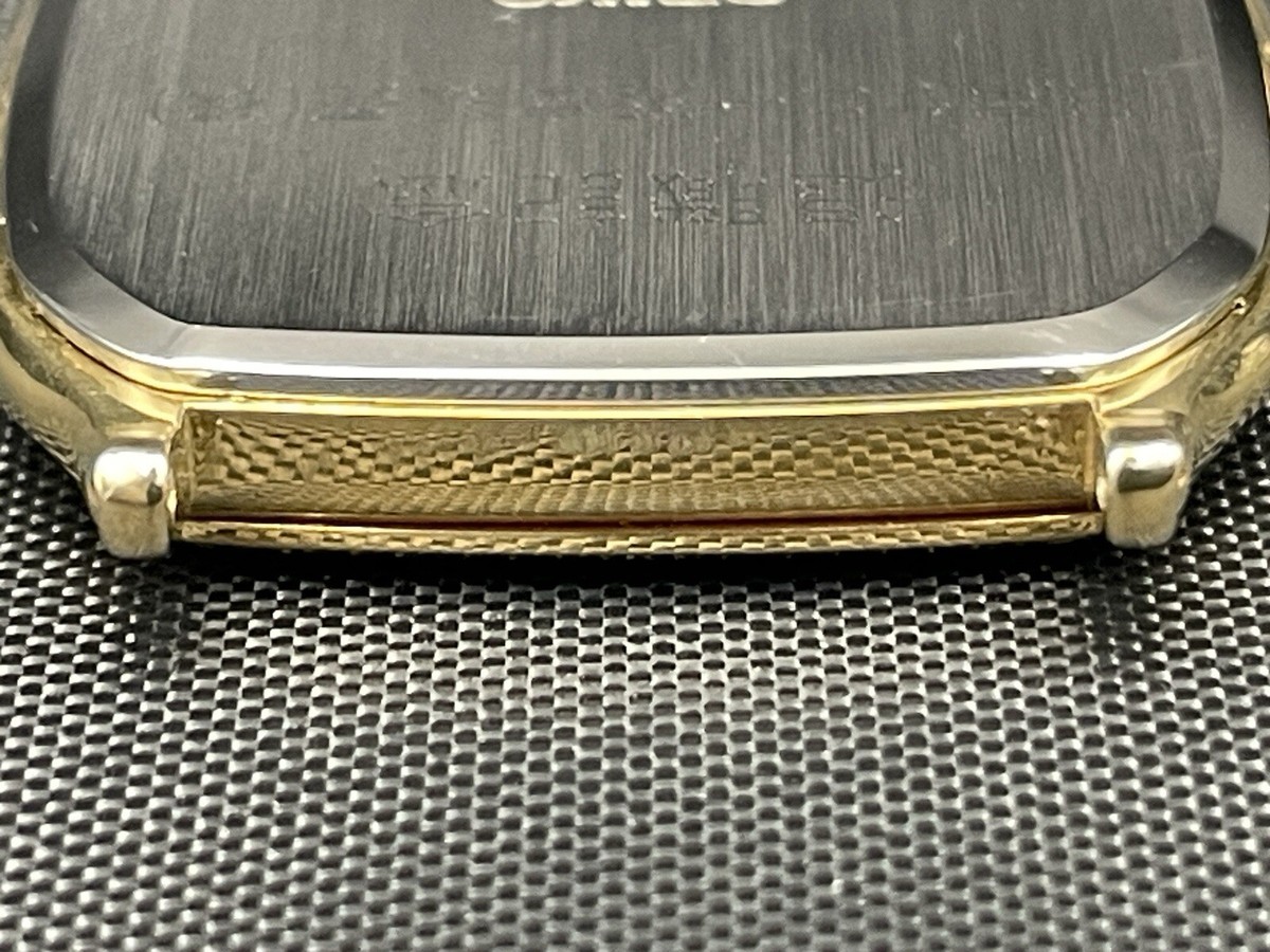 Near Mint] Seiko Dolce 5E31-5B30 Vintage Gold Square Quartz