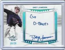 2019 Leaf Trinity DREY JAMESON Inscription Platinum Foil Auto RC 19/20 Go DBacks