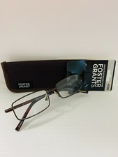 Foster Grant Men's Reading Glasses with Case Trace 1.00