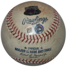 ORIOLES @ YANKEES 6/9/17 GAME USED BALL CASTRO HICKS SCHOOP HR's MONTGOMERY WINS