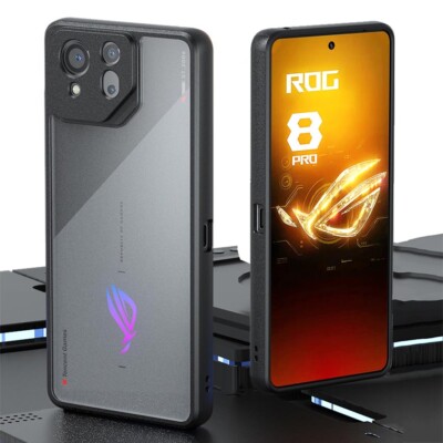 For ASUS ROG Phone 8 8Pro Anti-slip Bumper Rubber Frame hard case back ...