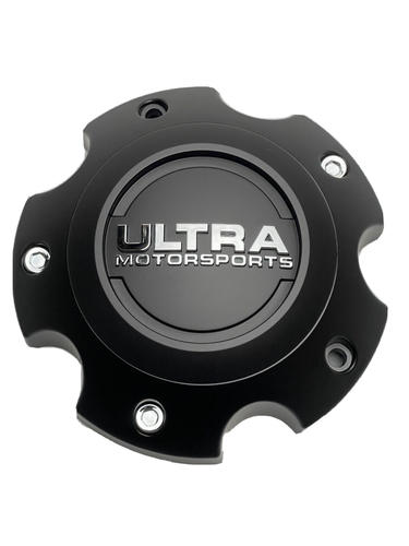Ultra Motorsports Matte Black Custom Wheel Center Cap Set of 2 Pn: 89