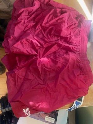 Reebok Swim Trunks red  Elastic Waist Drawstring Pocket Men's Plus Size XL
